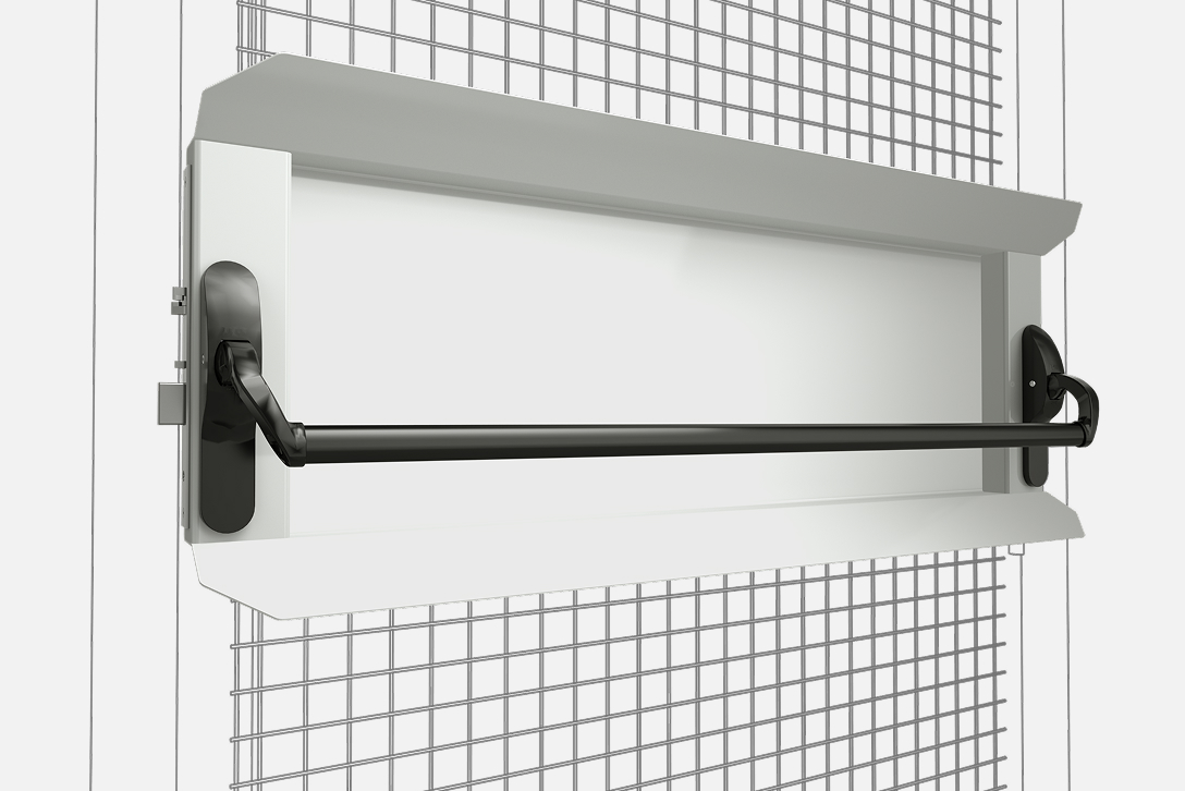 Maniglione antipanico con piastra anti-effrazione delle porta del Cage Satech